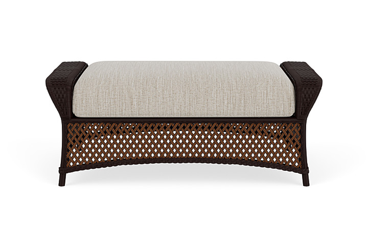 Lloyd Flanders - Grand Traverse Large Ottoman Loveboat Mint, Caramel