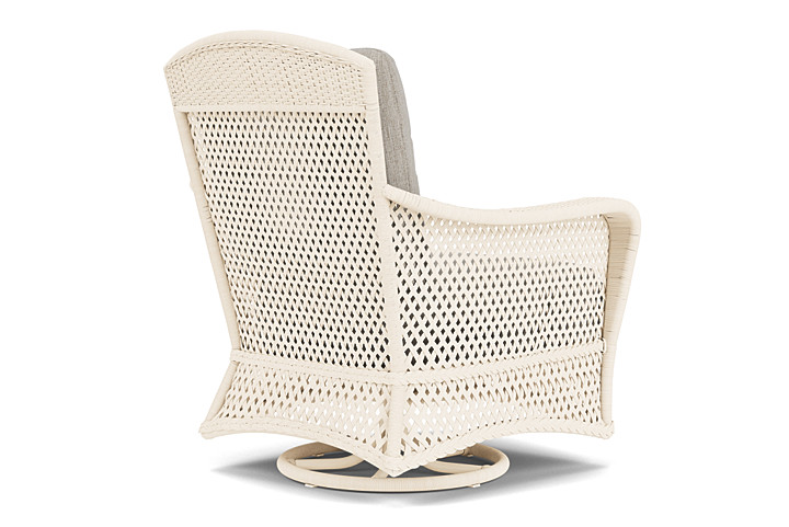 Lloyd Flanders™ Grand Traverse Swivel Glider Lounge Chair Callen Celadon, Bisque