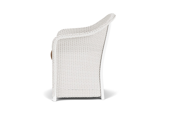 Lloyd Flanders™ Weekend Retreat Dining Armchair - White, Canvas Natural