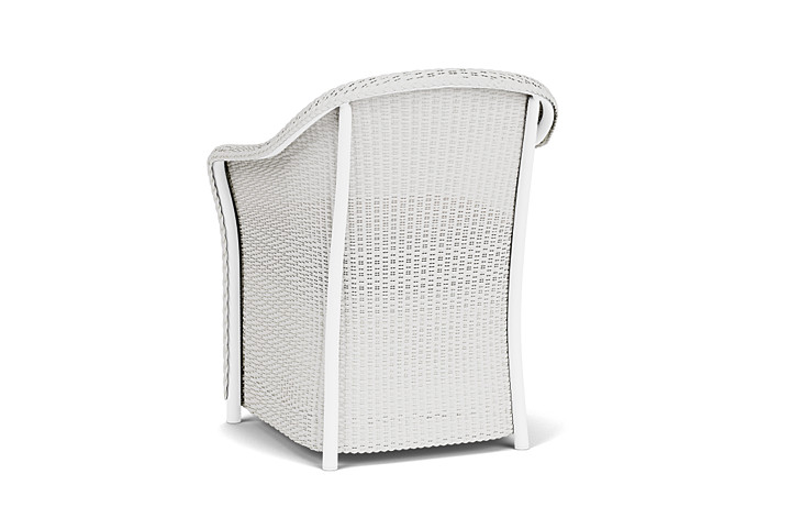 Lloyd Flanders™ Weekend Retreat Dining Armchair - Matte White, Canvas Natural