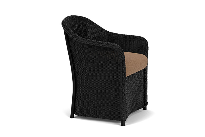 Lloyd Flanders™ Weekend Retreat Dining Armchair - Ebony, Canvas Natural