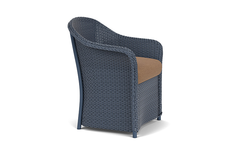 Lloyd Flanders™ Weekend Retreat Dining Armchair - Denim Blue, Canvas Natural