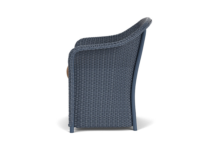 Lloyd Flanders™ Weekend Retreat Dining Armchair - Denim Blue, Canvas Natural