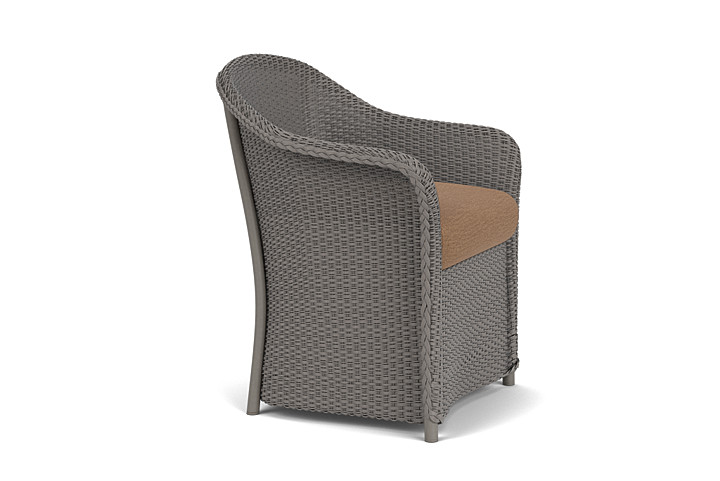 Lloyd Flanders™ Weekend Retreat Dining Armchair - Pewter, Canvas Natural