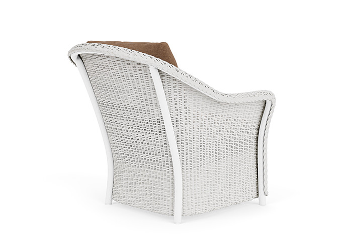 Lloyd Flanders™ Weekend Retreat Lounge Chair - Matte White, Canvas Natural