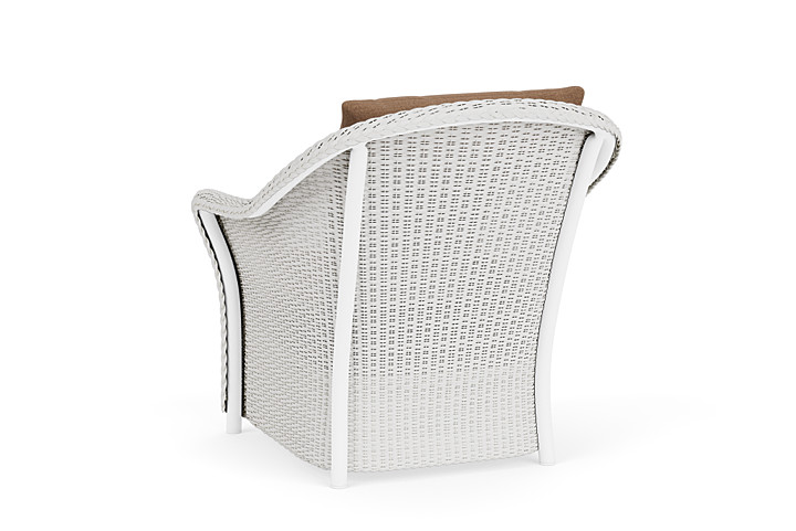 Lloyd Flanders™ Weekend Retreat Lounge Chair - Matte White, Canvas Natural