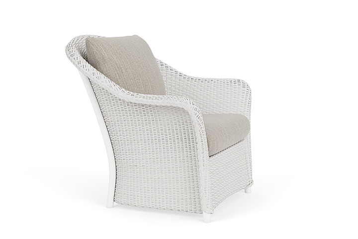 Lloyd Flanders™ Weekend Retreat Lounge Chair - Matte White, Callen Celadon