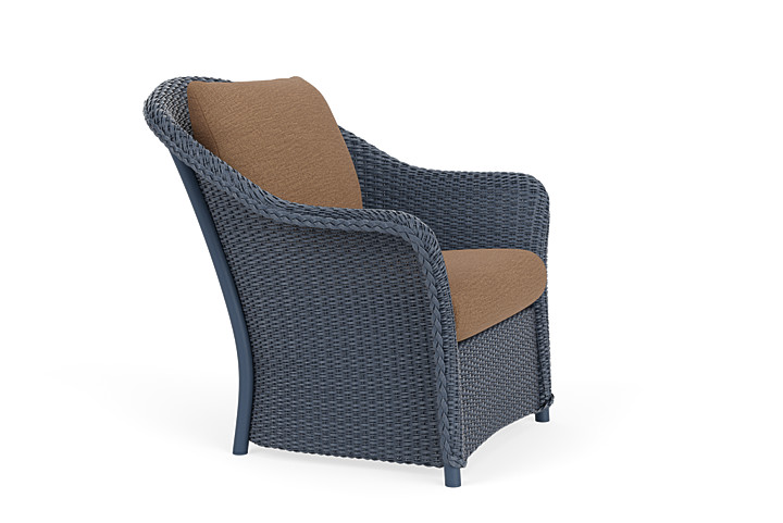 Lloyd Flanders™ Weekend Retreat Lounge Chair - Denim Blue, Canvas Natural