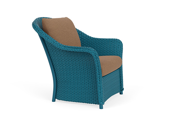 Lloyd Flanders™ Weekend Retreat Lounge Chair - Peacock, Canvas Natural