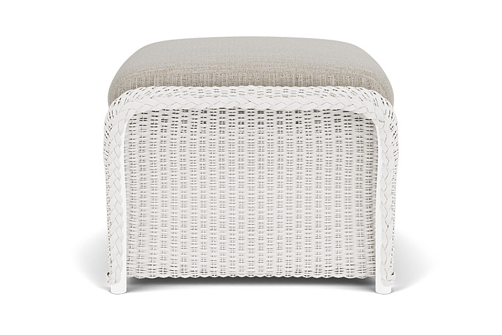 Lloyd Flanders™ Weekend Retreat Woven Ottoman - White, Callen Celadon