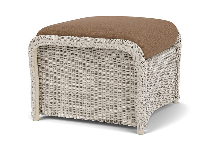 Lloyd Flanders™ Weekend Retreat Woven Ottoman - Linen, Canvas Natural