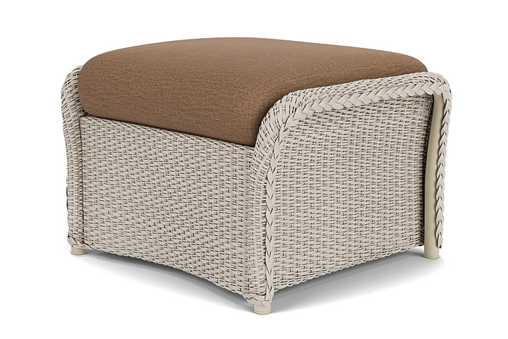 Lloyd Flanders™ Weekend Retreat Woven Ottoman - Linen, Canvas Natural