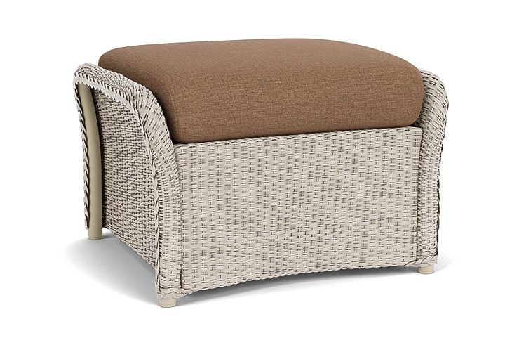 Lloyd Flanders™ Weekend Retreat Woven Ottoman - Linen, Canvas Natural