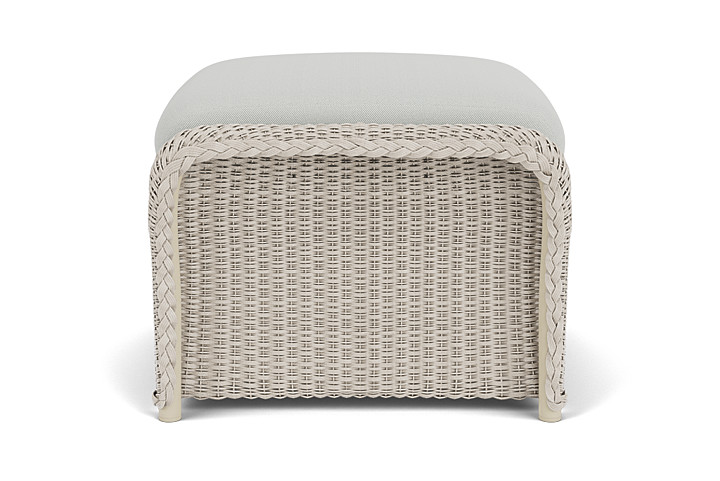 Lloyd Flanders™ Weekend Retreat Woven Ottoman - Linen, Loveboat Mint