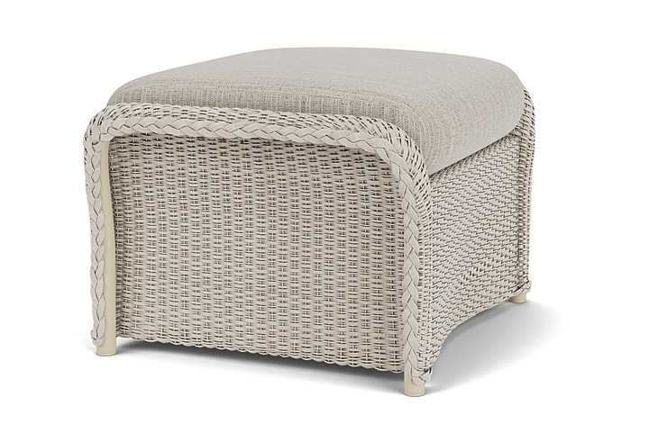 Lloyd Flanders™ Weekend Retreat Woven Ottoman - Linen, Callen Celadon