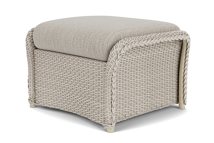 Lloyd Flanders™ Weekend Retreat Woven Ottoman - Linen, Callen Celadon