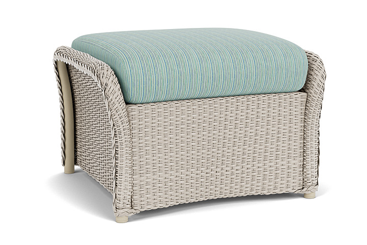 Lloyd Flanders™ Weekend Retreat Woven Ottoman - Linen, Unearth Dew