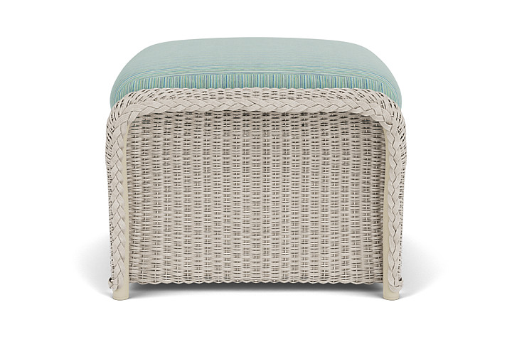 Lloyd Flanders™ Weekend Retreat Woven Ottoman - Linen, Unearth Dew