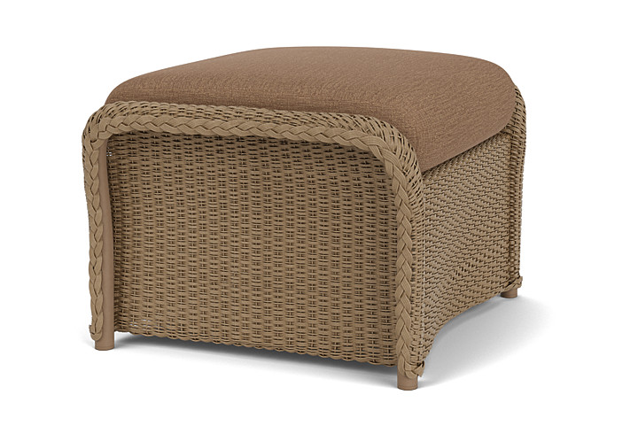 Lloyd Flanders™ Weekend Retreat Woven Ottoman - Fawn, Canvas Natural