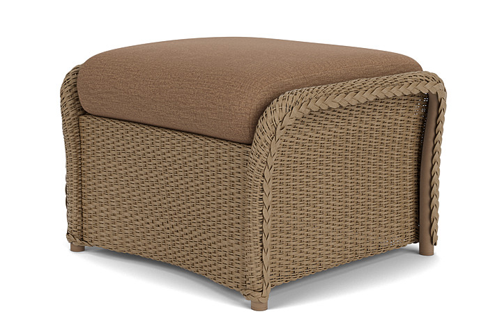 Lloyd Flanders™ Weekend Retreat Woven Ottoman - Fawn, Canvas Natural