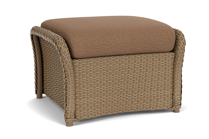 Lloyd Flanders™ Weekend Retreat Woven Ottoman - Fawn, Canvas Natural