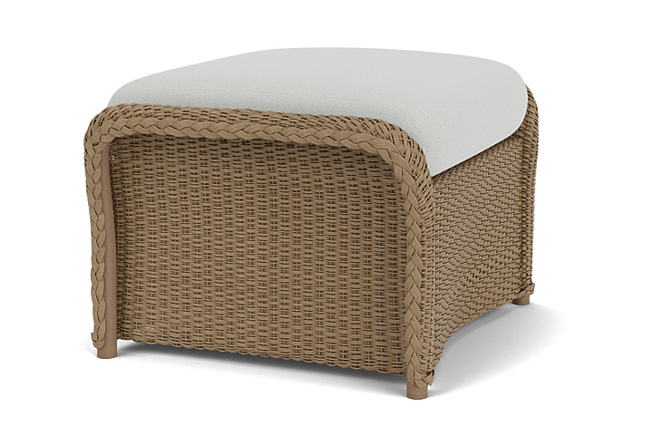 Lloyd Flanders™ Weekend Retreat Woven Ottoman - Fawn, Loveboat Mint