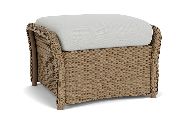 Lloyd Flanders™ Weekend Retreat Woven Ottoman - Fawn, Loveboat Mint