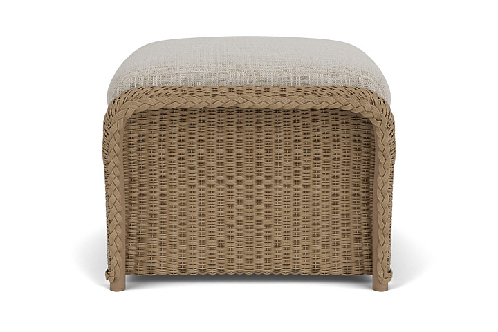 Lloyd Flanders™ Weekend Retreat Woven Ottoman - Fawn, Callen Celadon