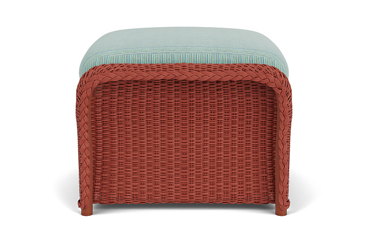 Lloyd Flanders™ Weekend Retreat Woven Ottoman - Terracotta, Unearth Dew