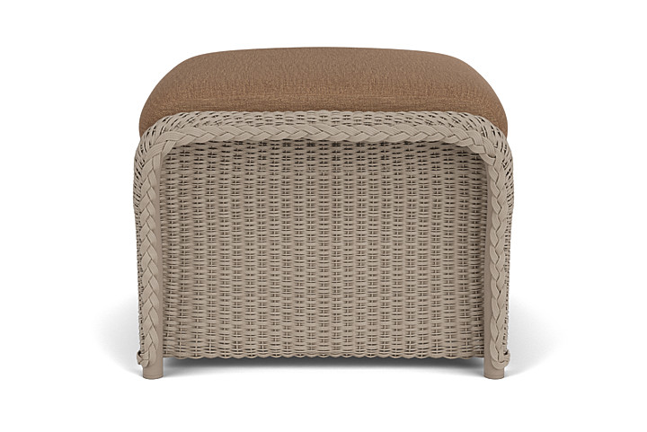 Lloyd Flanders™ Weekend Retreat Woven Ottoman - French Beige, Canvas Natural