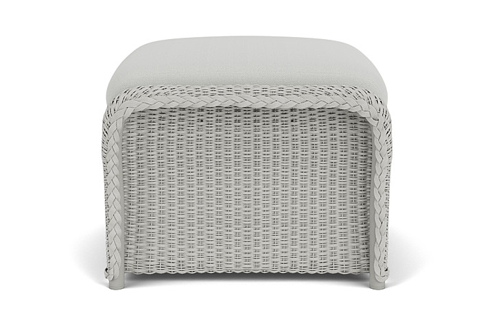 Lloyd Flanders™ Weekend Retreat Woven Ottoman - Platinum, Loveboat Mint