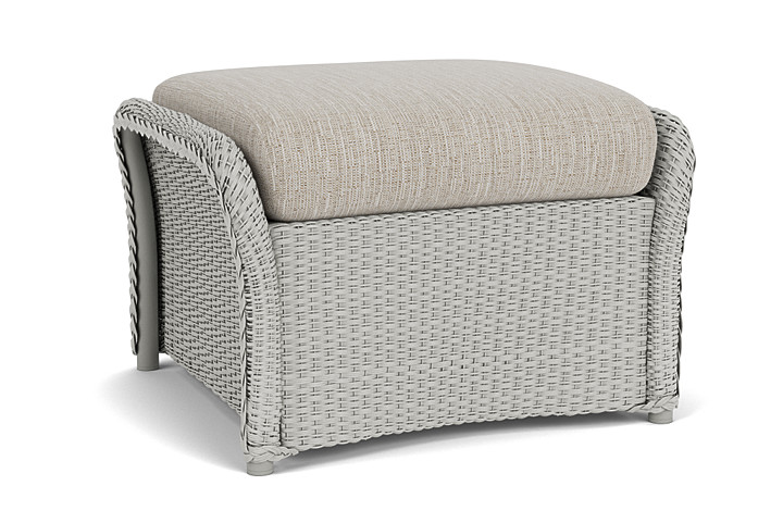 Lloyd Flanders™ Weekend Retreat Woven Ottoman - Platinum, Callen Celadon