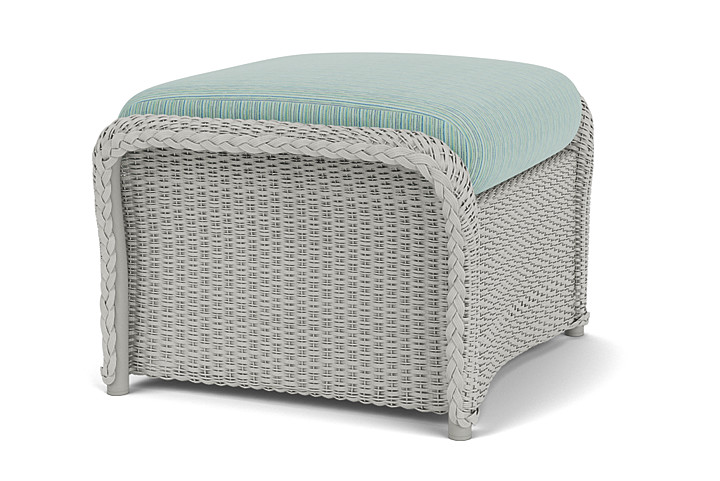 Lloyd Flanders™ Weekend Retreat Woven Ottoman - Platinum, Unearth Dew