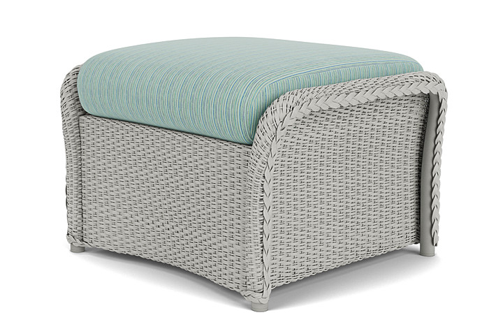 Lloyd Flanders™ Weekend Retreat Woven Ottoman - Platinum, Unearth Dew