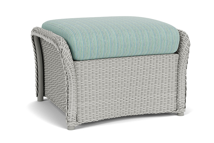 Lloyd Flanders™ Weekend Retreat Woven Ottoman - Platinum, Unearth Dew