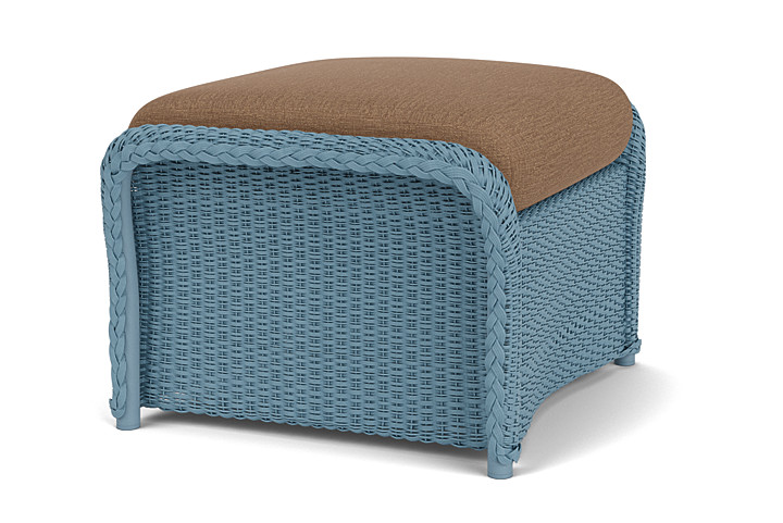 Lloyd Flanders™ Weekend Retreat Woven Ottoman - Stillwater, Canvas Natural