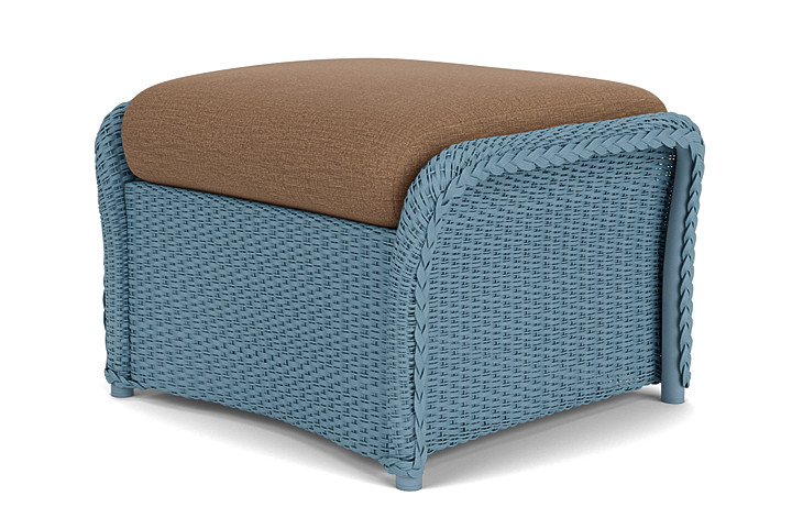 Lloyd Flanders™ Weekend Retreat Woven Ottoman - Stillwater, Canvas Natural