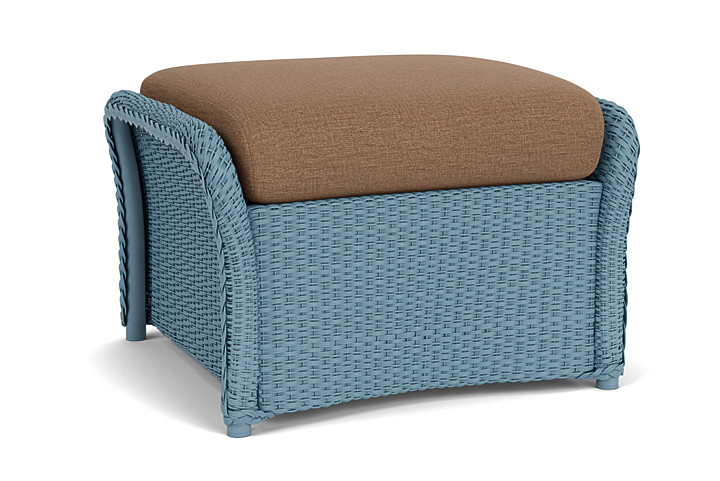 Lloyd Flanders™ Weekend Retreat Woven Ottoman - Stillwater, Canvas Natural