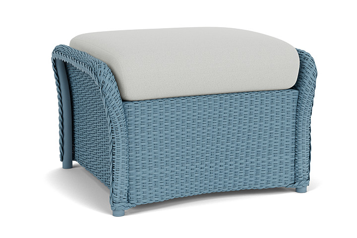 Lloyd Flanders™ Weekend Retreat Woven Ottoman - Stillwater, Loveboat Mint