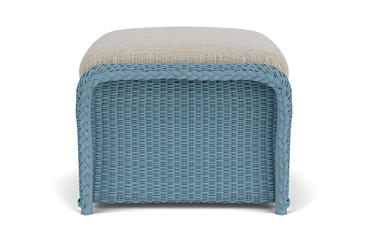 Lloyd Flanders™ Weekend Retreat Woven Ottoman - Stillwater, Callen Celadon