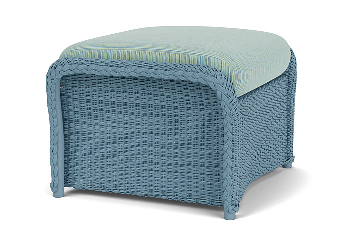 Lloyd Flanders™ Weekend Retreat Woven Ottoman - Stillwater, Unearth Dew