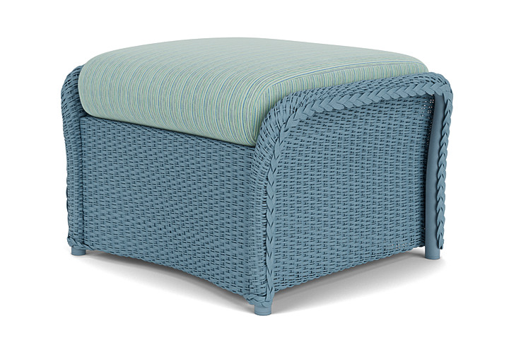 Lloyd Flanders™ Weekend Retreat Woven Ottoman - Stillwater, Unearth Dew