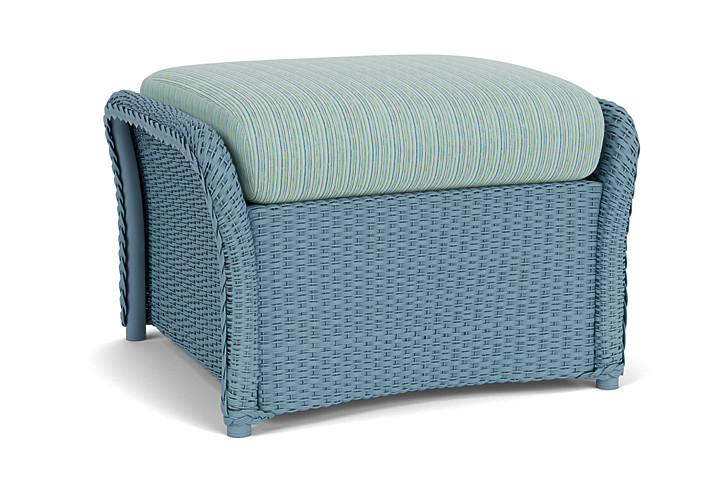 Lloyd Flanders™ Weekend Retreat Woven Ottoman - Stillwater, Unearth Dew