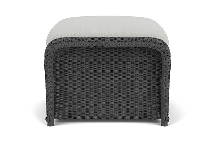 Lloyd Flanders™ Weekend Retreat Woven Ottoman - Charcoal, Loveboat Mint