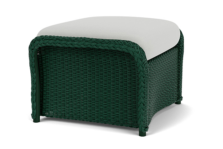 Lloyd Flanders™ Weekend Retreat Woven Ottoman - Woodland, Loveboat Mint