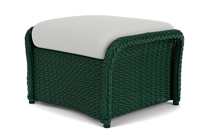 Lloyd Flanders™ Weekend Retreat Woven Ottoman - Woodland, Loveboat Mint