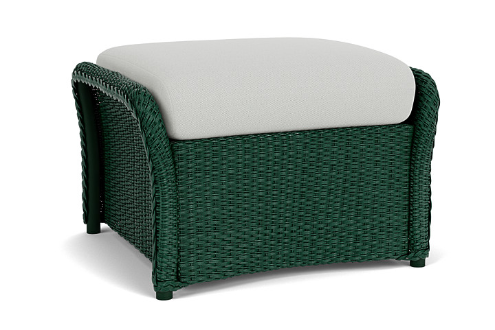 Lloyd Flanders™ Weekend Retreat Woven Ottoman - Woodland, Loveboat Mint