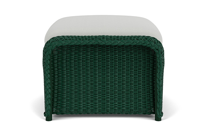 Lloyd Flanders™ Weekend Retreat Woven Ottoman - Woodland, Loveboat Mint