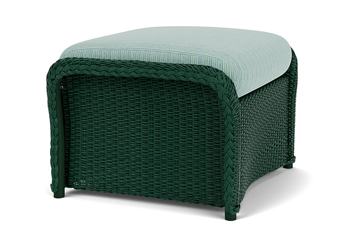 Lloyd Flanders™ Weekend Retreat Woven Ottoman - Woodland, Unearth Dew