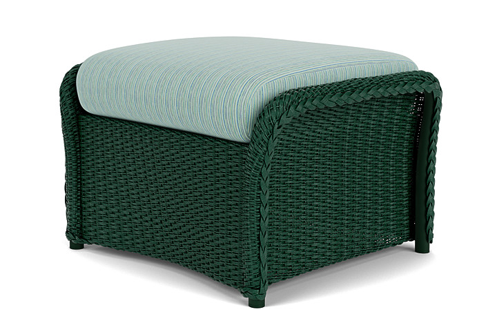 Lloyd Flanders™ Weekend Retreat Woven Ottoman - Woodland, Unearth Dew